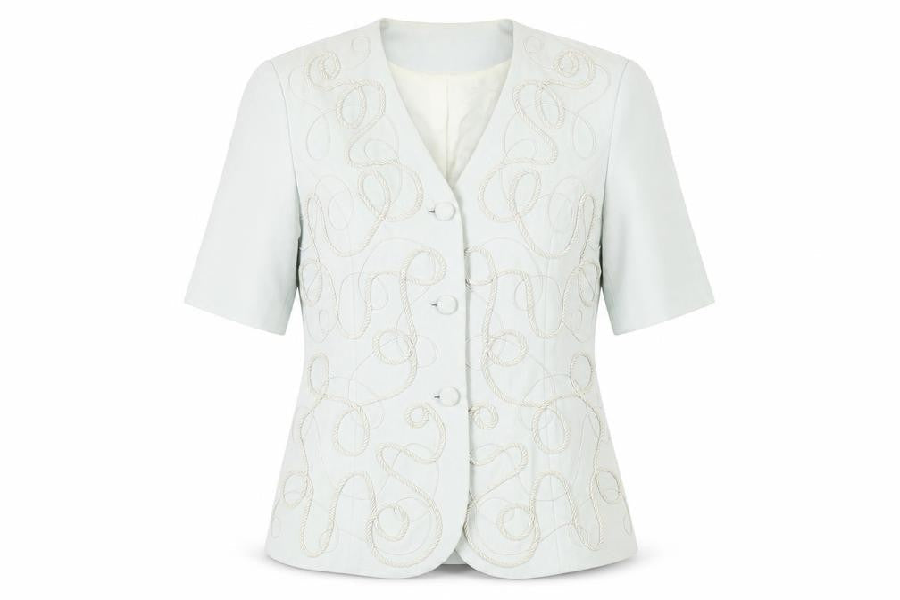 Womens UK Size 14 Gina  White Suit Jacket