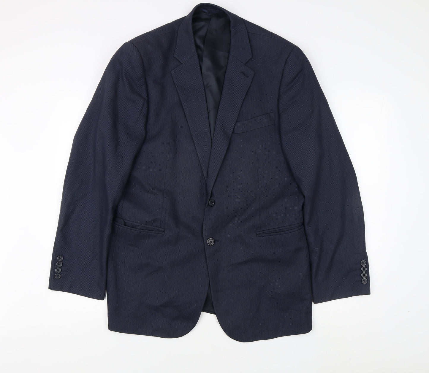 Mens UK Size 42 Classic Regular Blue Suit Jacket
