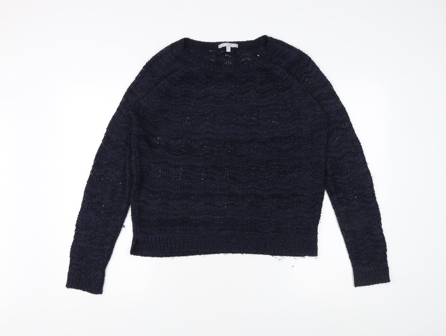 Womens UK Size 14 Marks and Spencer Blue Pullover Jumper