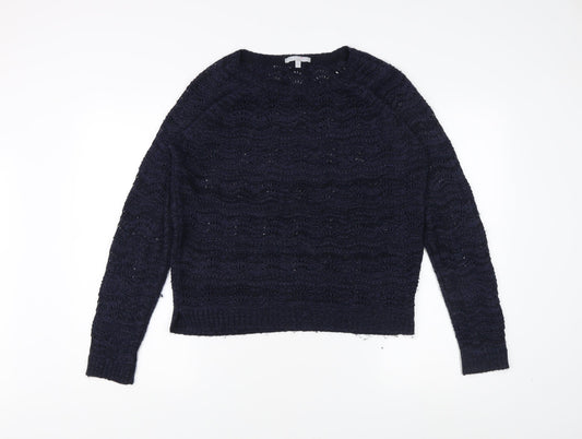Womens UK Size 14 Marks and Spencer Blue Pullover Jumper