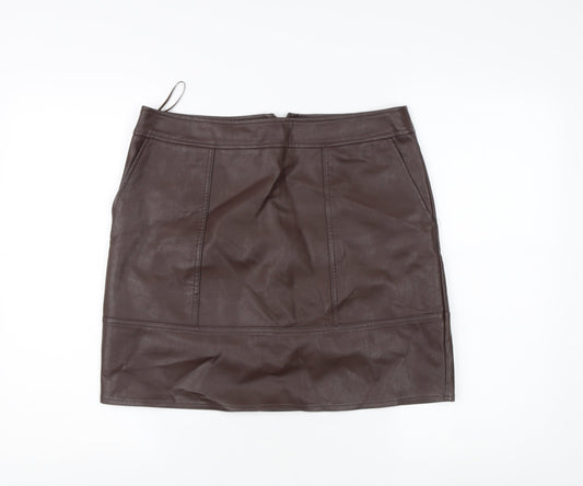 Next Women's Brown Pencil Skirt Size 12