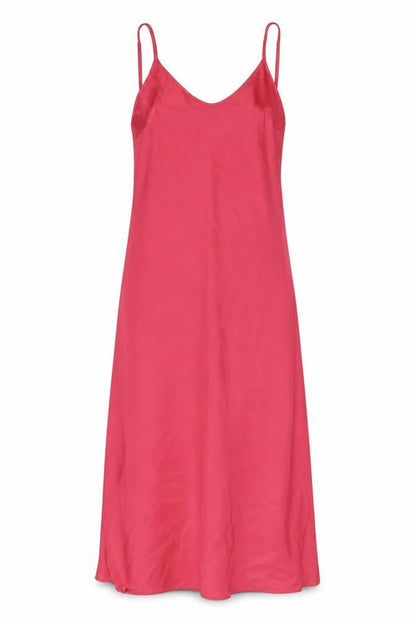 Uniqlo Women's Red Midi Slip Dress XS, Summer Casual