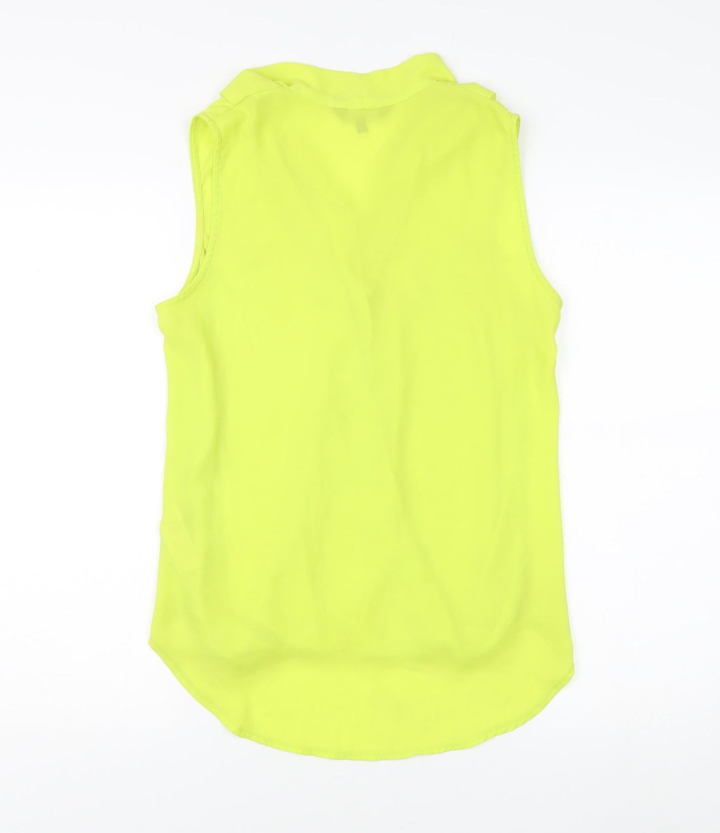 New Look Women's Yellow Wrap Blouse, Size 12