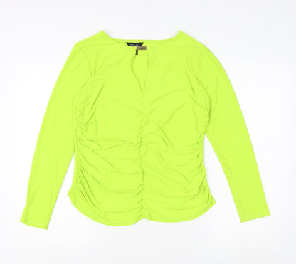 New Look Women's Green Long Sleeve Top Size 16