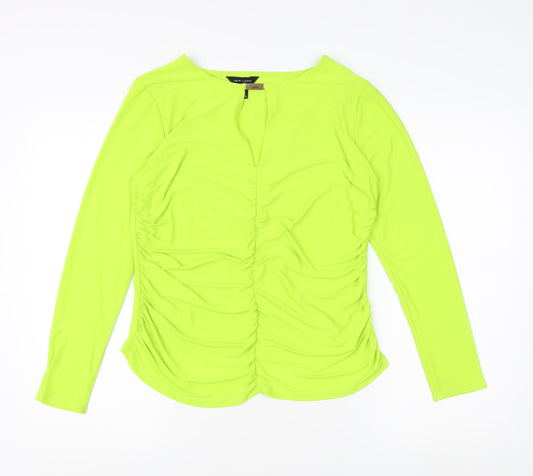 New Look Women's Green Long Sleeve Top Size 16