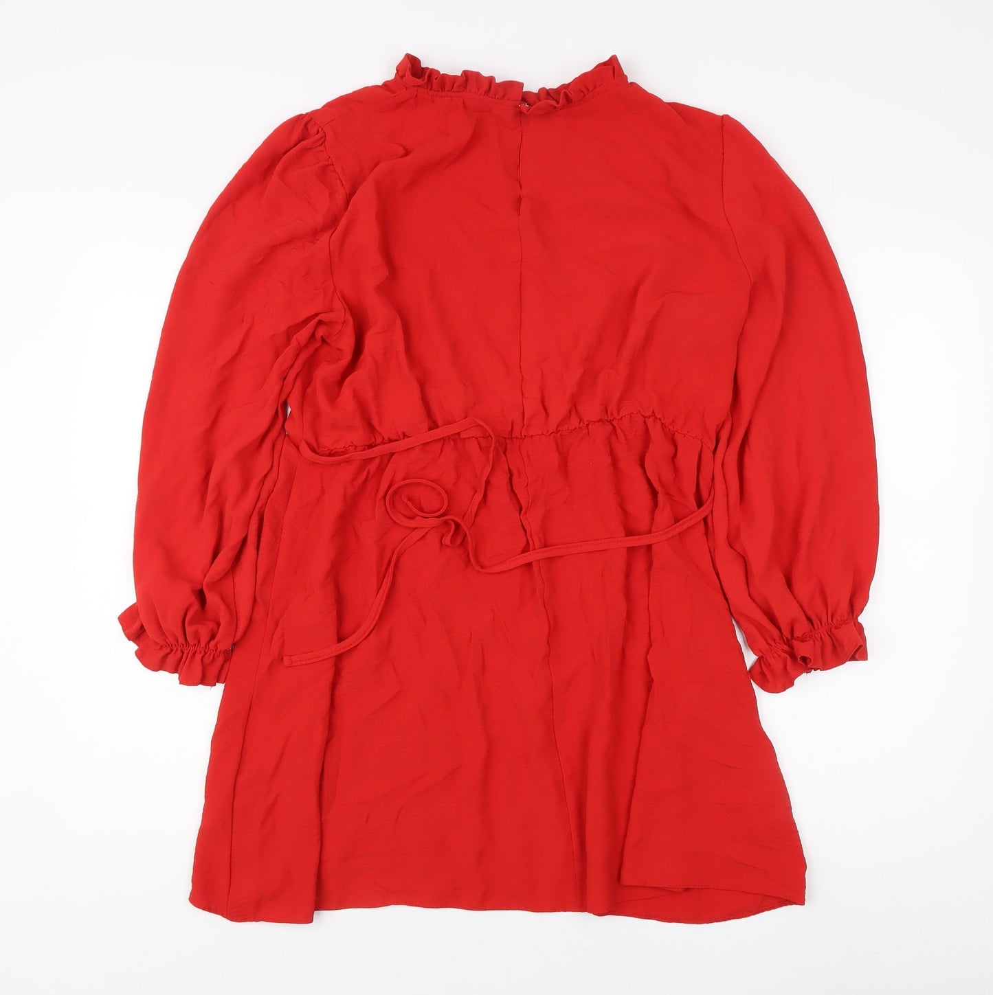 New Look Women's Red Dress, Long Sleeve, Size 18