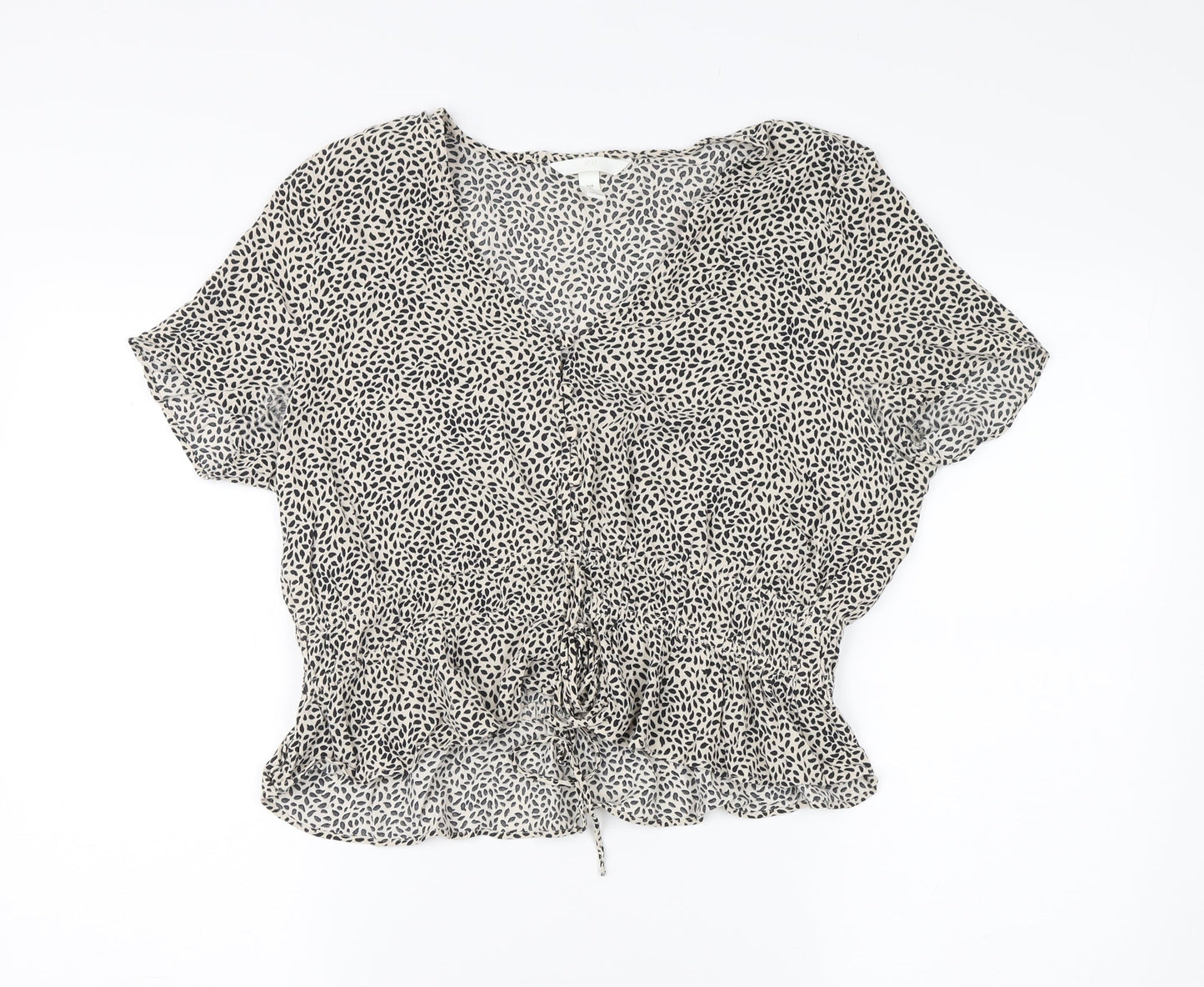 Womens UK Size 16 H&M Multicoloured Basic Blouse