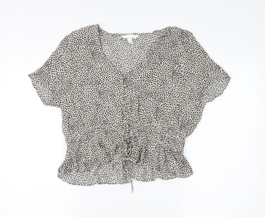 Womens UK Size 16 H&M Multicoloured Basic Blouse