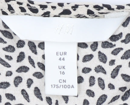 Womens UK Size 16 H&M Multicoloured Basic Blouse