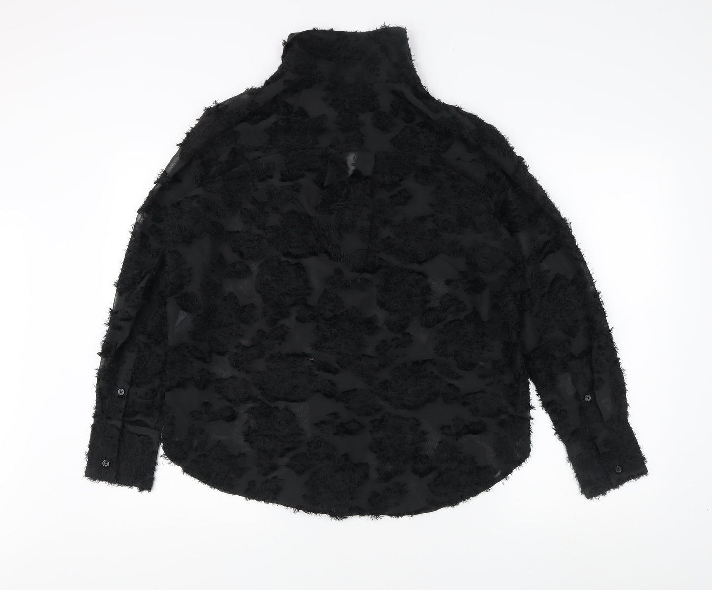 Womens UK Size 12 H&M Black Basic Blouse