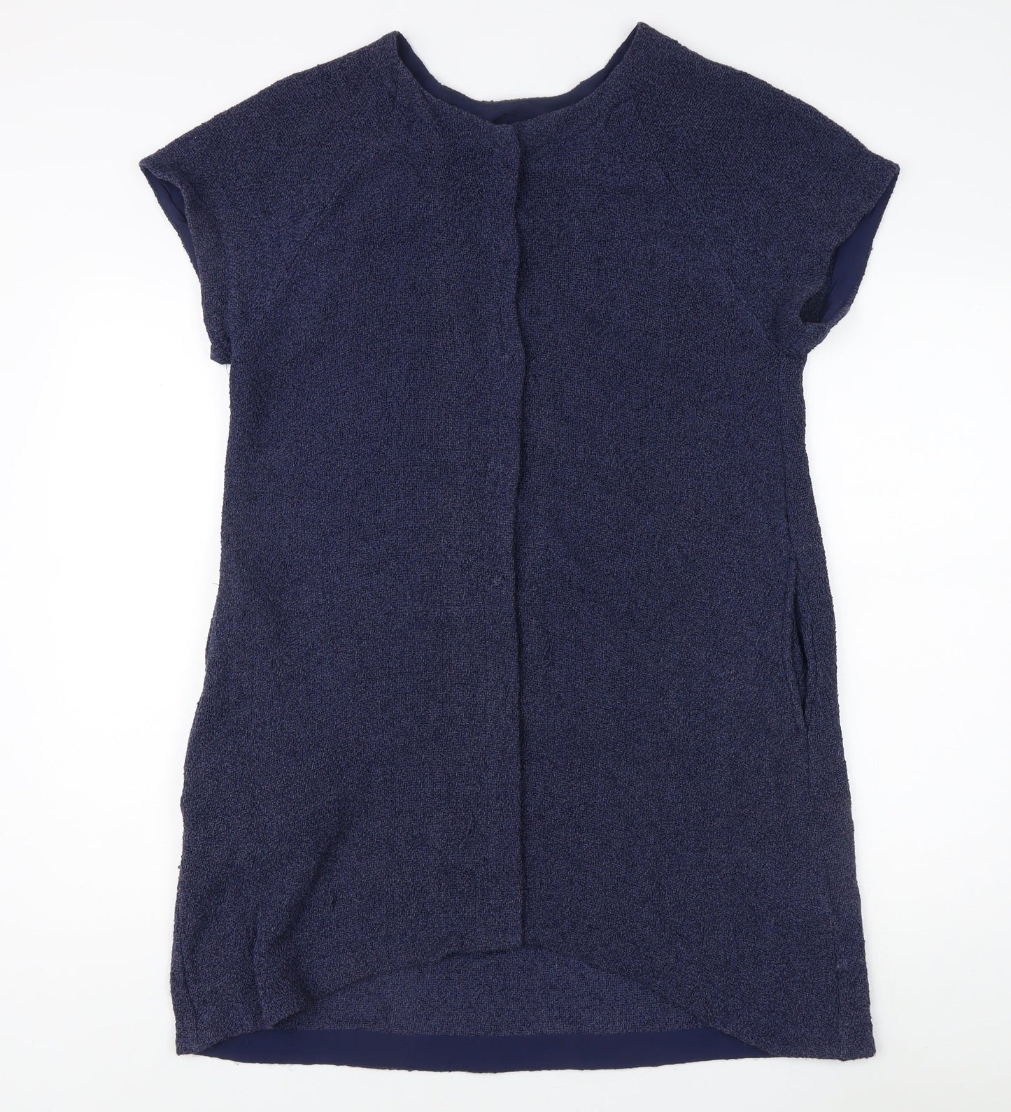 Masai Women's Blue Short Sleeve Knit Top - Size S