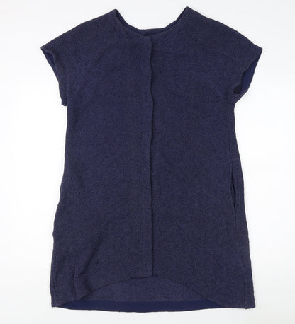 Masai Women's Blue Short Sleeve Knit Top - Size S