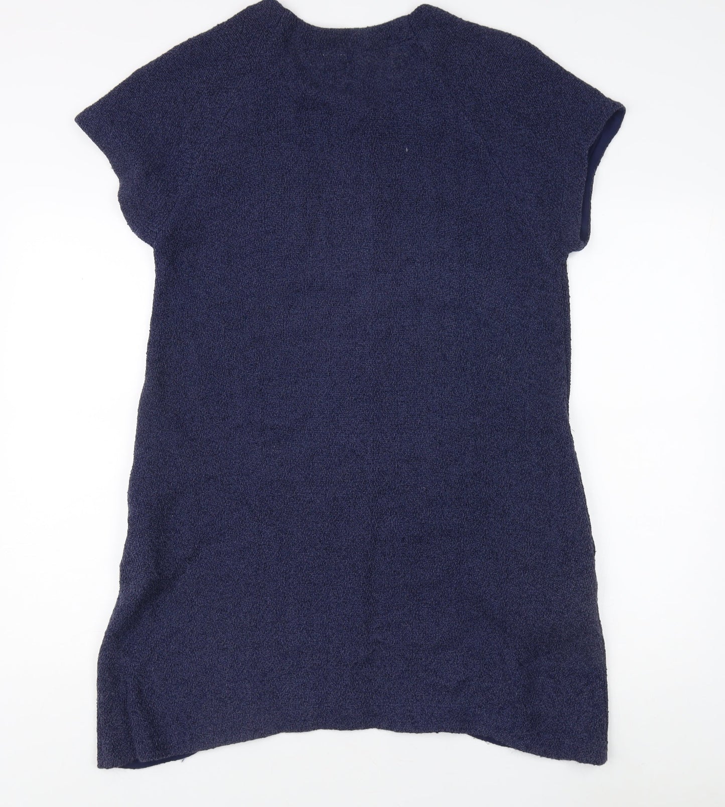 Masai Women's Blue Short Sleeve Knit Top - Size S