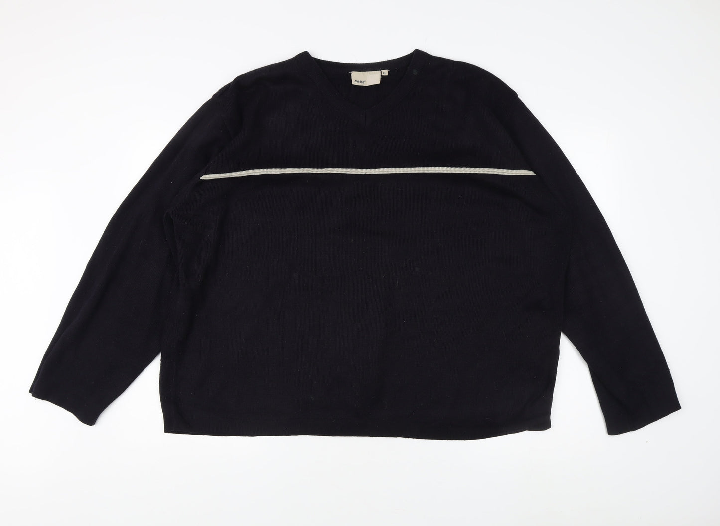 Zantos Men's Black XL V-Neck Pullover Jumper