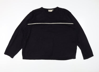 Zantos Men's Black XL V-Neck Pullover Jumper