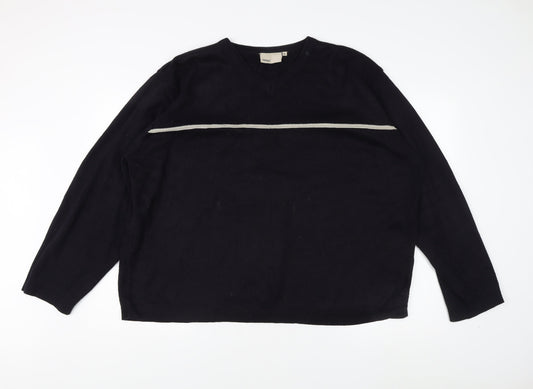 Zantos Men's Black XL V-Neck Pullover Jumper