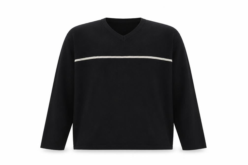 Mens UK Size XL Zantos Black Pullover Jumper
