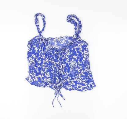 Womens UK Size 12 Zara Blue Camisole Blouse