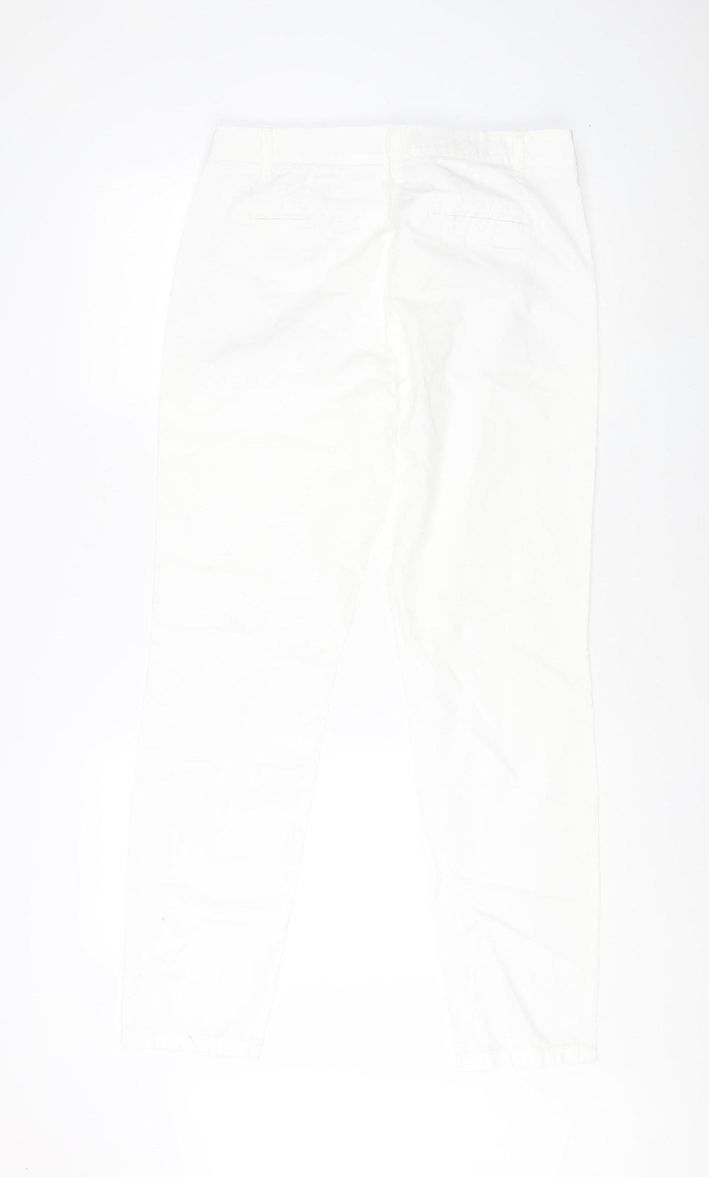 Womens UK Size 10 NEXT Regular Fit  White Trousers