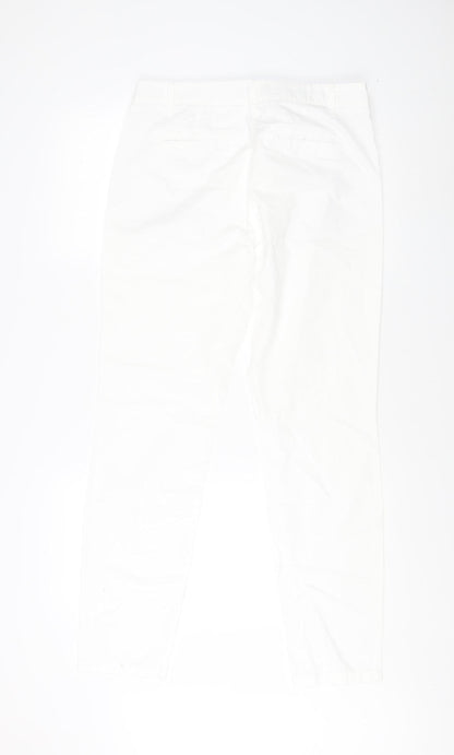 Womens UK Size 10 NEXT Regular Fit  White Trousers