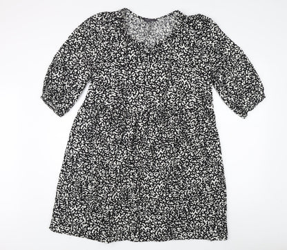 Marks and Spencer Women's Black Animal Print Dress
