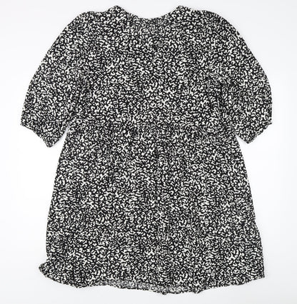 Marks and Spencer Women's Black Animal Print Dress