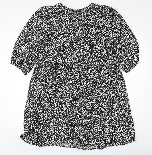 Marks and Spencer Women's Black Animal Print Dress