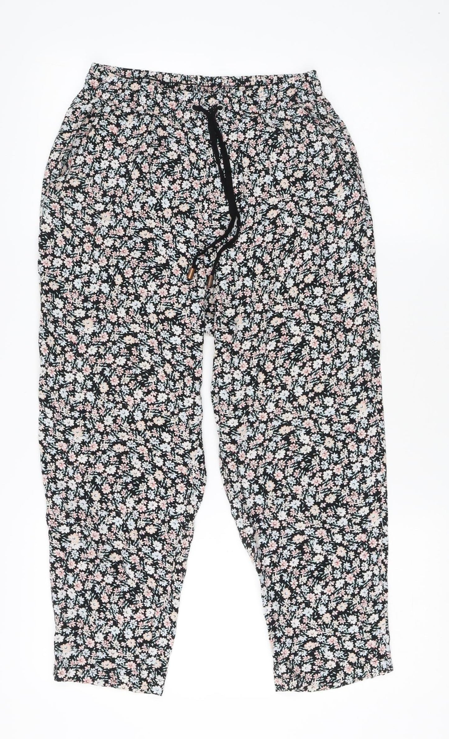 New Look Women's Floral Jogger Trousers Size 8