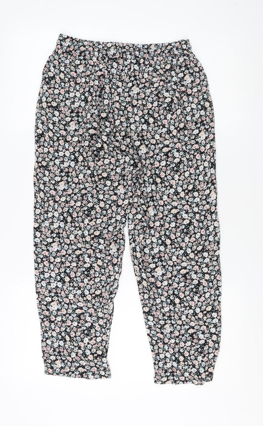 New Look Women's Floral Jogger Trousers Size 8