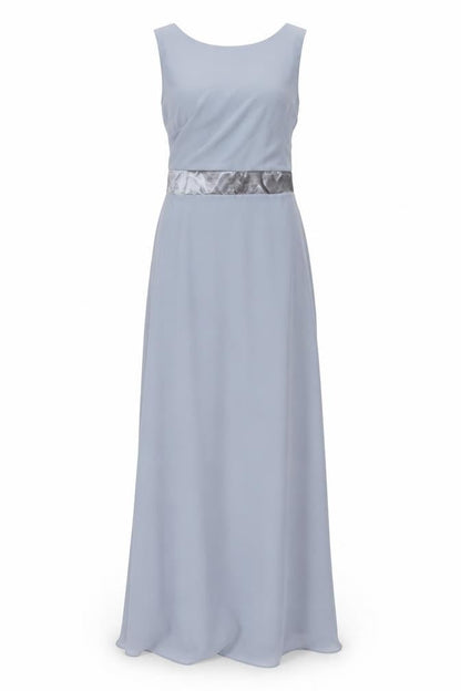 TFNC London Grey Sleeveless V-Neck Long Dress