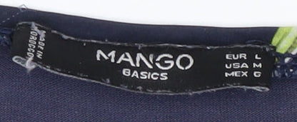 Womens UK Size 12 Mango Multicoloured Basic Blouse