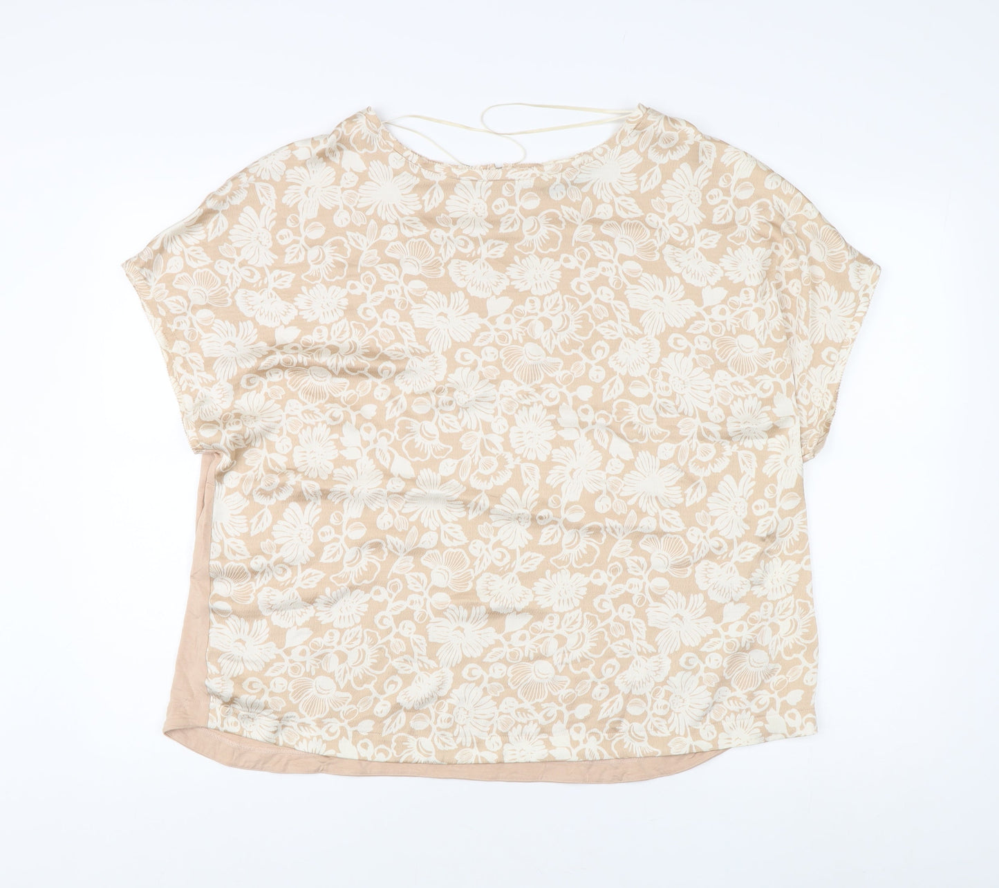 Womens UK Size 20 Marks and Spencer Beige Basic Blouse