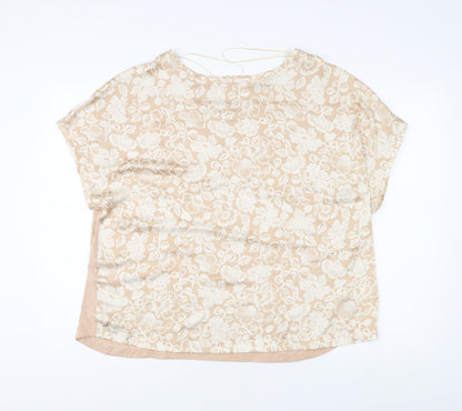 Womens UK Size 20 Marks and Spencer Beige Basic Blouse