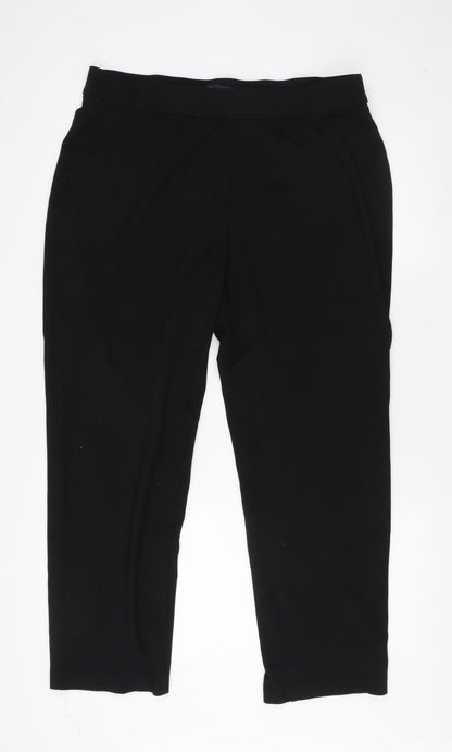Womens UK Size 18 Marks and Spencer Regular Fit  Black Trousers