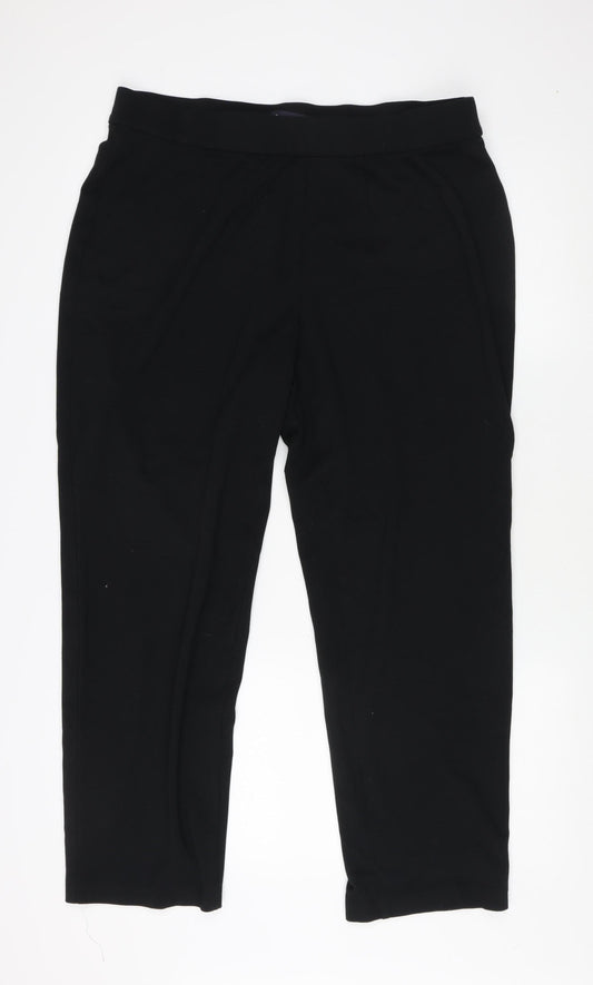 Womens UK Size 18 Marks and Spencer Regular Fit  Black Trousers