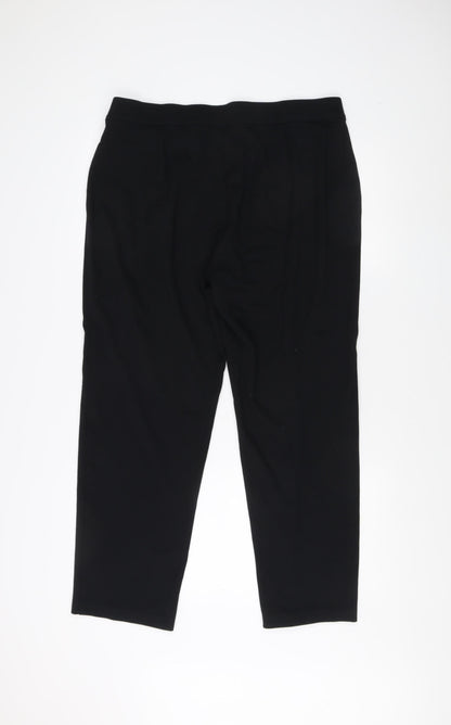 Womens UK Size 18 Marks and Spencer Regular Fit  Black Trousers