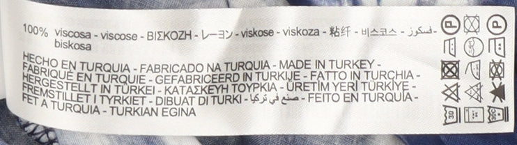 Bershka Women’s Blue Skirt Size 12 Viscose