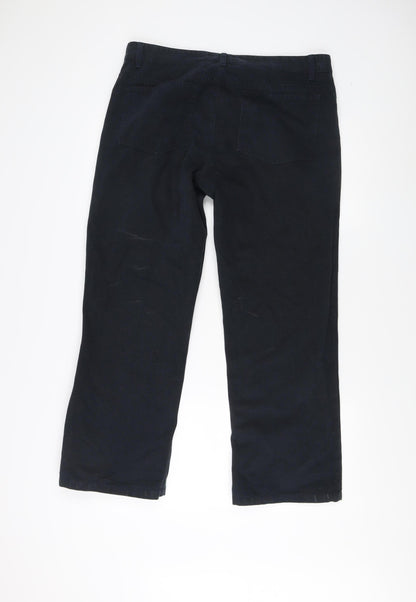 Sandstone Men's Blue Cotton Trousers Size 38