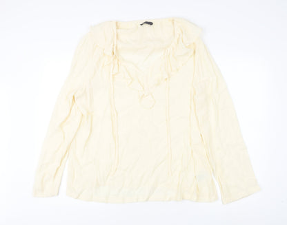 Womens UK Size 16 Marks and Spencer Ivory Basic Blouse