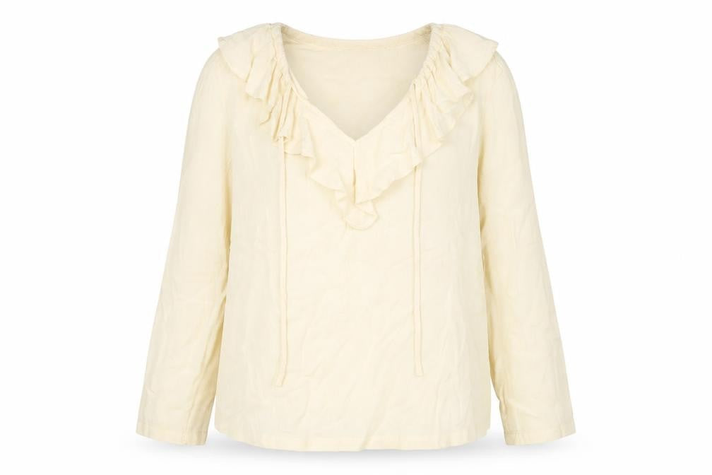 Womens UK Size 16 Marks and Spencer Ivory Basic Blouse