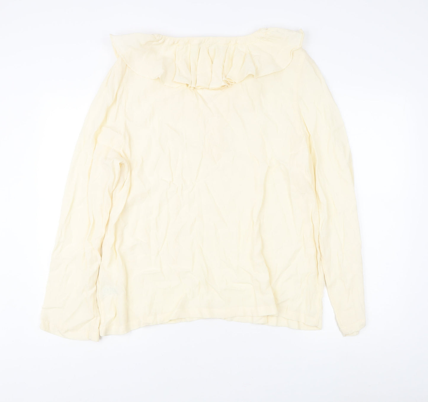 Womens UK Size 16 Marks and Spencer Ivory Basic Blouse