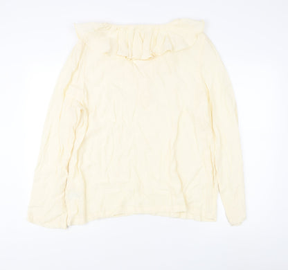 Womens UK Size 16 Marks and Spencer Ivory Basic Blouse