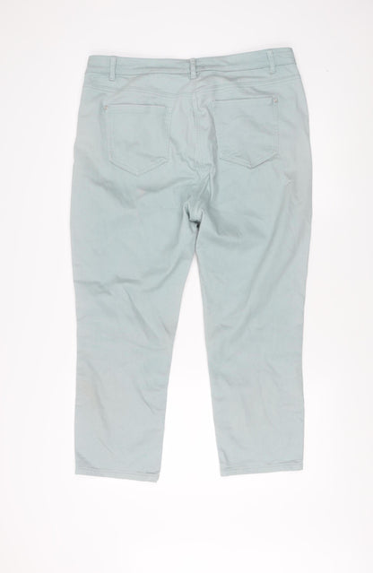 M&Co Women's 16 Green Jeans with Pockets