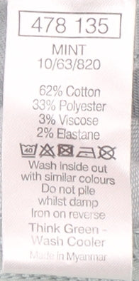 M&Co Women's 16 Green Jeans with Pockets