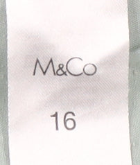 M&Co Women's 16 Green Jeans with Pockets
