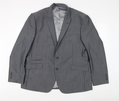 Mens UK Size 48 Fellini Regular Grey Suit Jacket