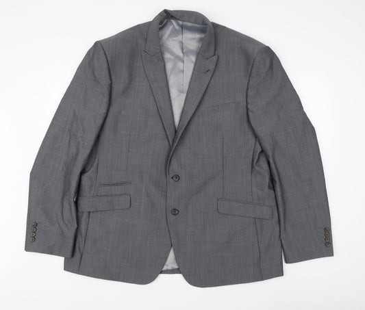 Mens UK Size 48 Fellini Regular Grey Suit Jacket