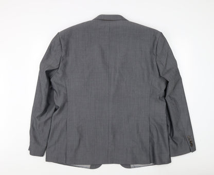 Mens UK Size 48 Fellini Regular Grey Suit Jacket