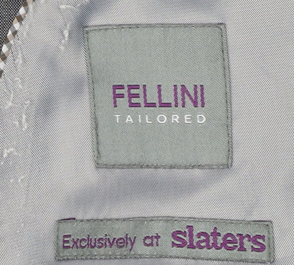 Mens UK Size 48 Fellini Regular Grey Suit Jacket
