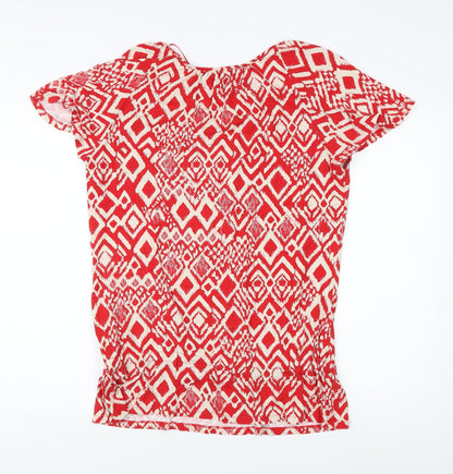 Womens UK Size 14 Marks and Spencer Multicoloured Basic Blouse